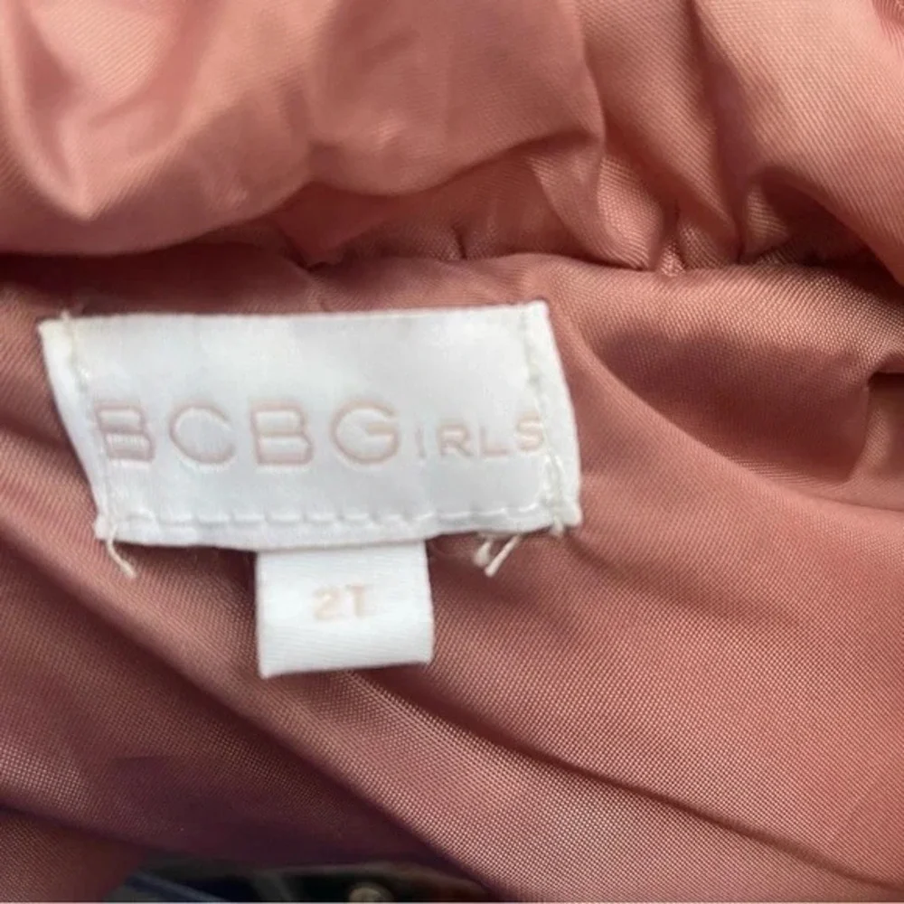 BCBGirls Metallic Pink Puffer Vest,‎ 2T